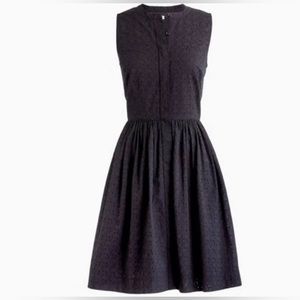 J.  Crew black eyelet dress
